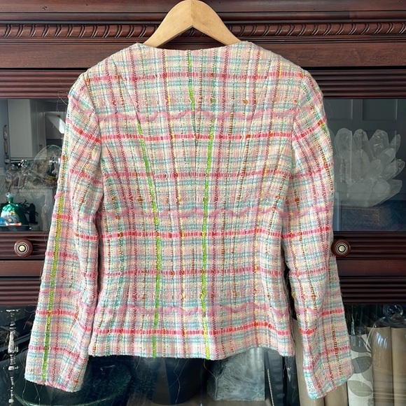 Rena Lange Woven Tweed Blazer - Picture 7 of 14